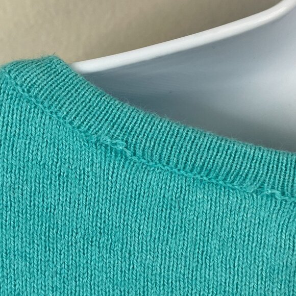 Vintage Gap Womens Angora Blend Pullover Tunic Sweater Size M Bright Coastal - Picture 14 of 14